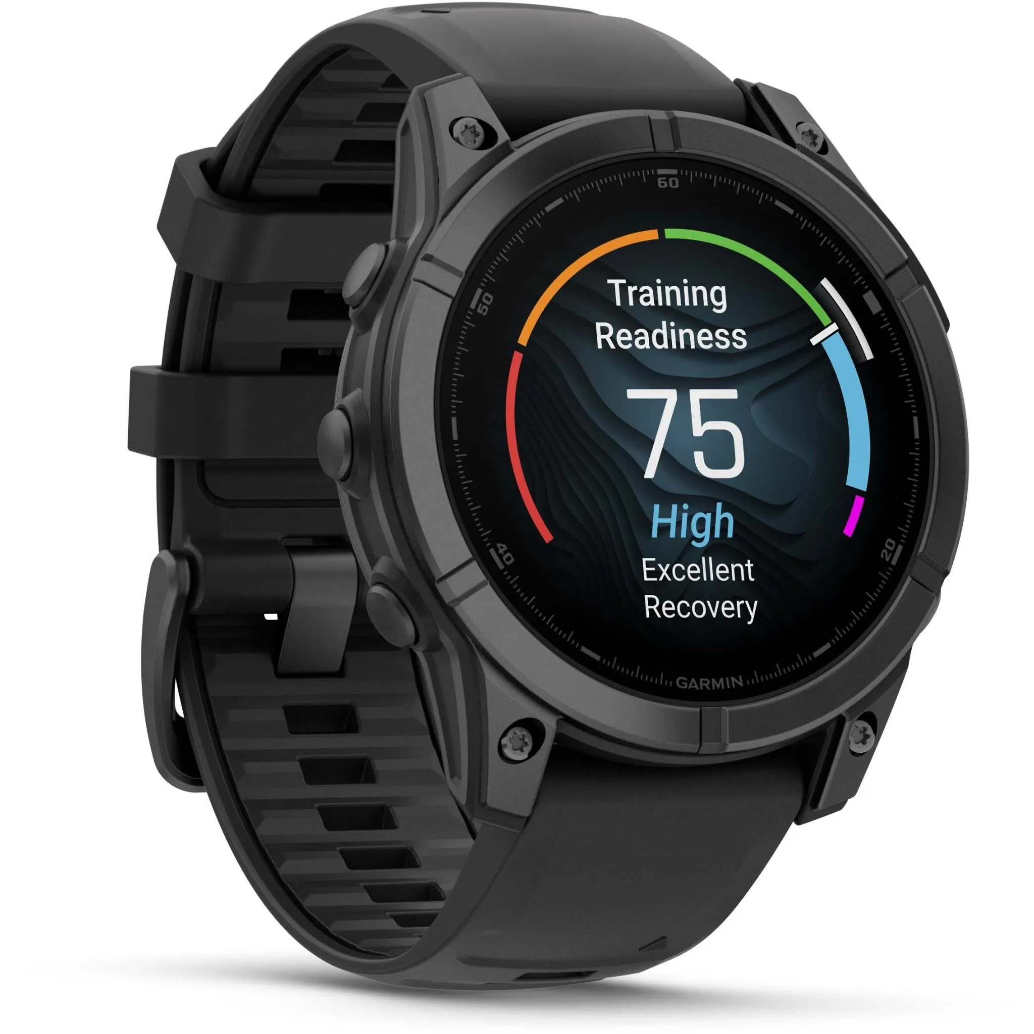 Garmin fenix® E 47mm Slate Grey Steel with Black Band