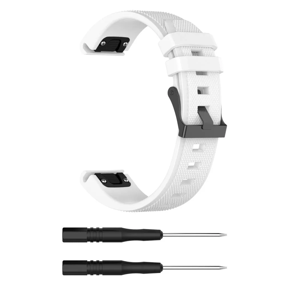 Garmin MARQ Aviator silicone sports bracelet with 22mm quick release (170-220 mm) - White