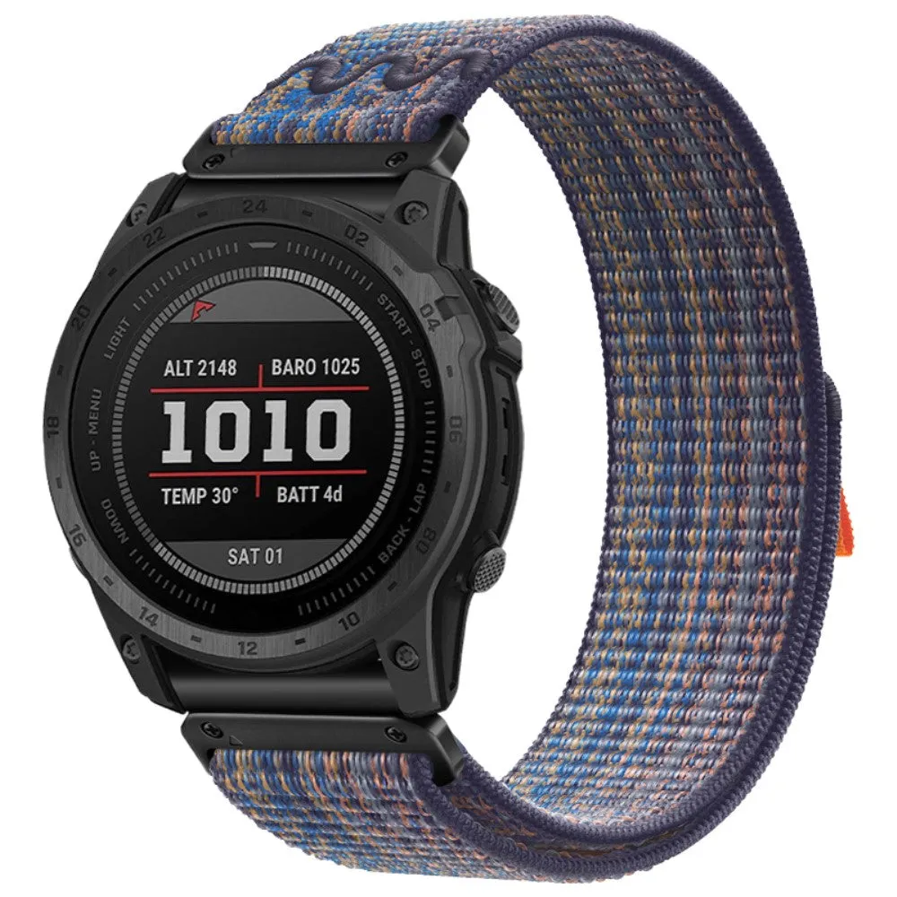 Garmin Tactix Delta Saphire Edition Nylon Quickfit wristband (joint circumference: 160-220 mm) - Blue / Orange