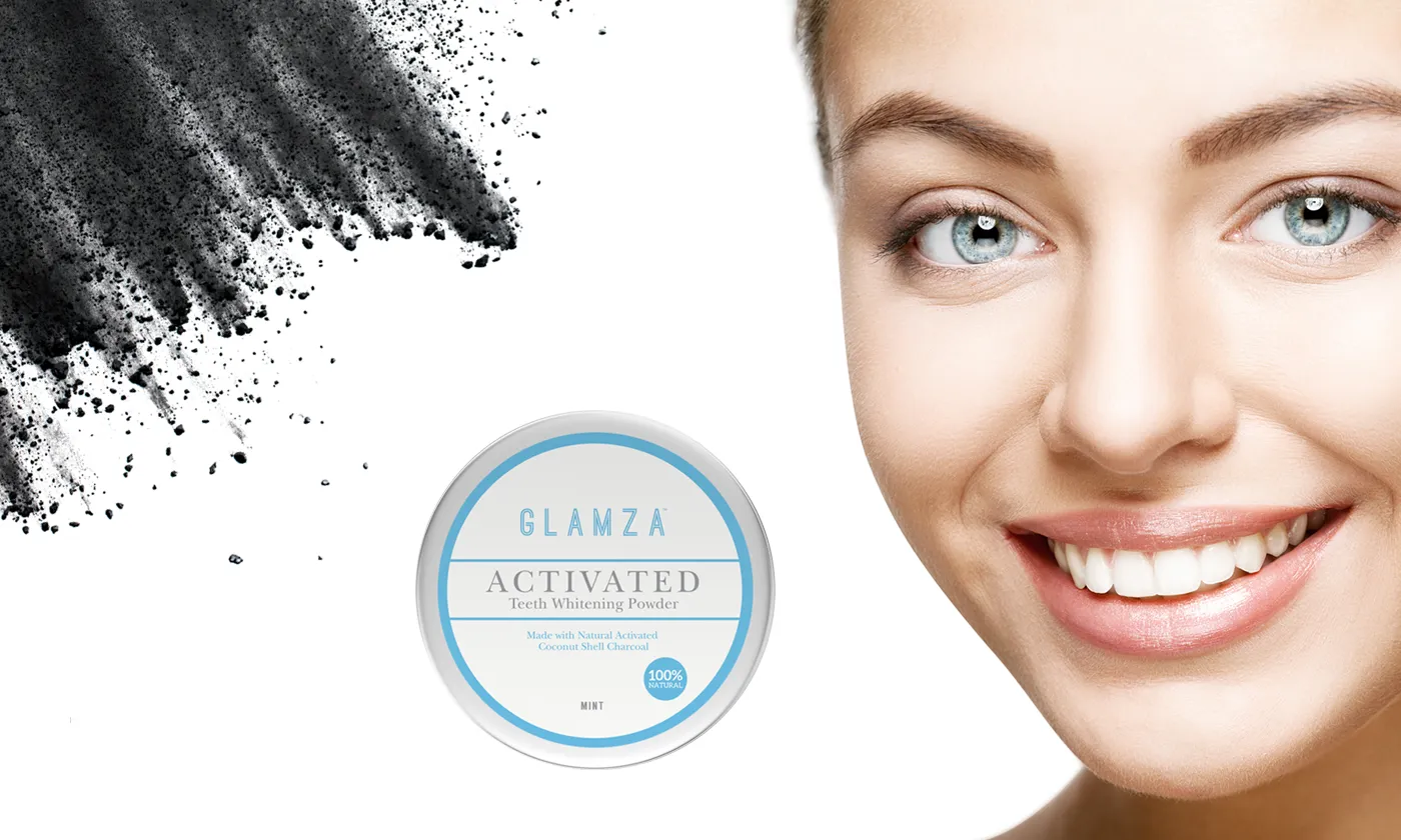 Glamza Activated Charcoal Teeth Whitening Powder - 50g