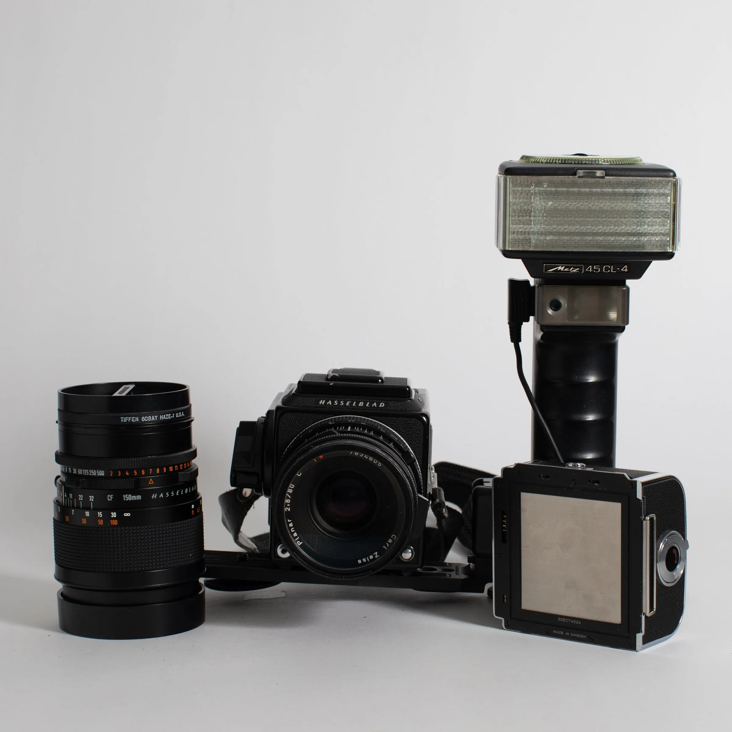 Hasselblad 501C with multiple lenses, accessory set (see listing)