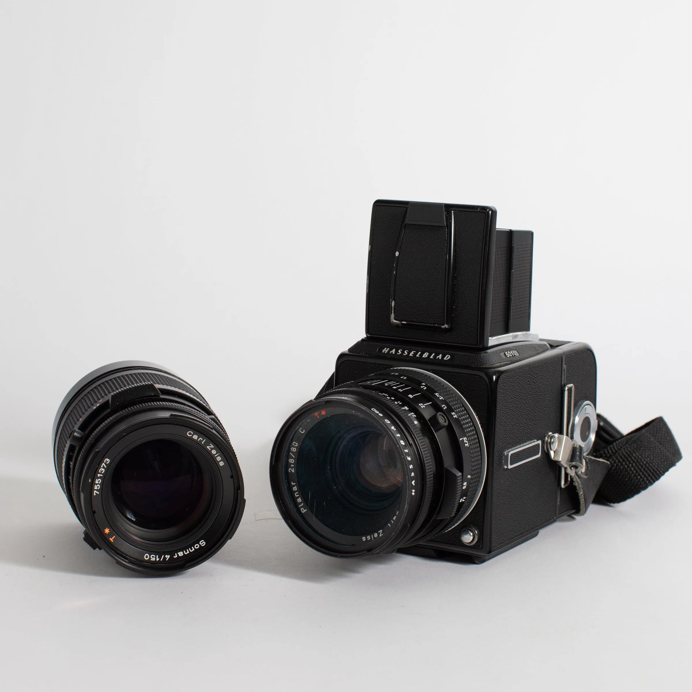 Hasselblad 501C with multiple lenses, accessory set (see listing)