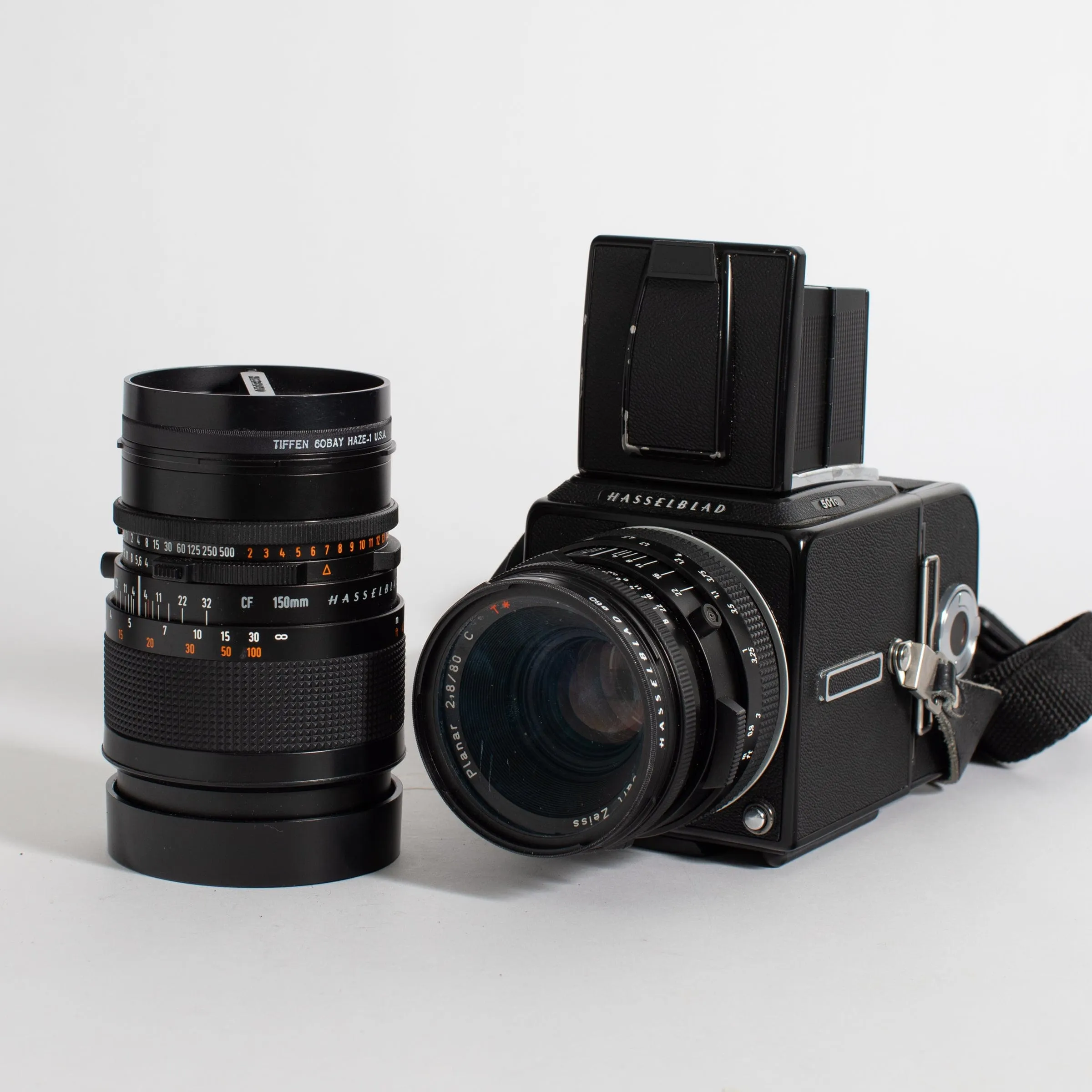 Hasselblad 501C with multiple lenses, accessory set (see listing)