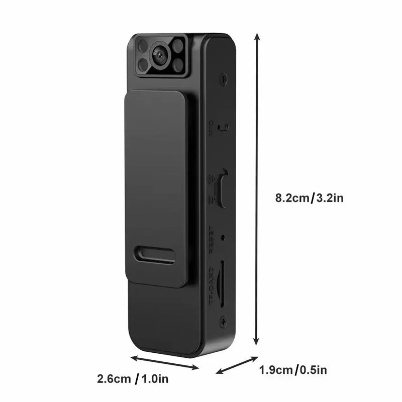 High-definition back clip camera with wifi function