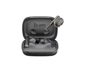 HP Poly Voyager Free 60 UC Black Earbuds  BT700 USB-C Adapter  Basic Charge Case 7Y8M0AA, NEW