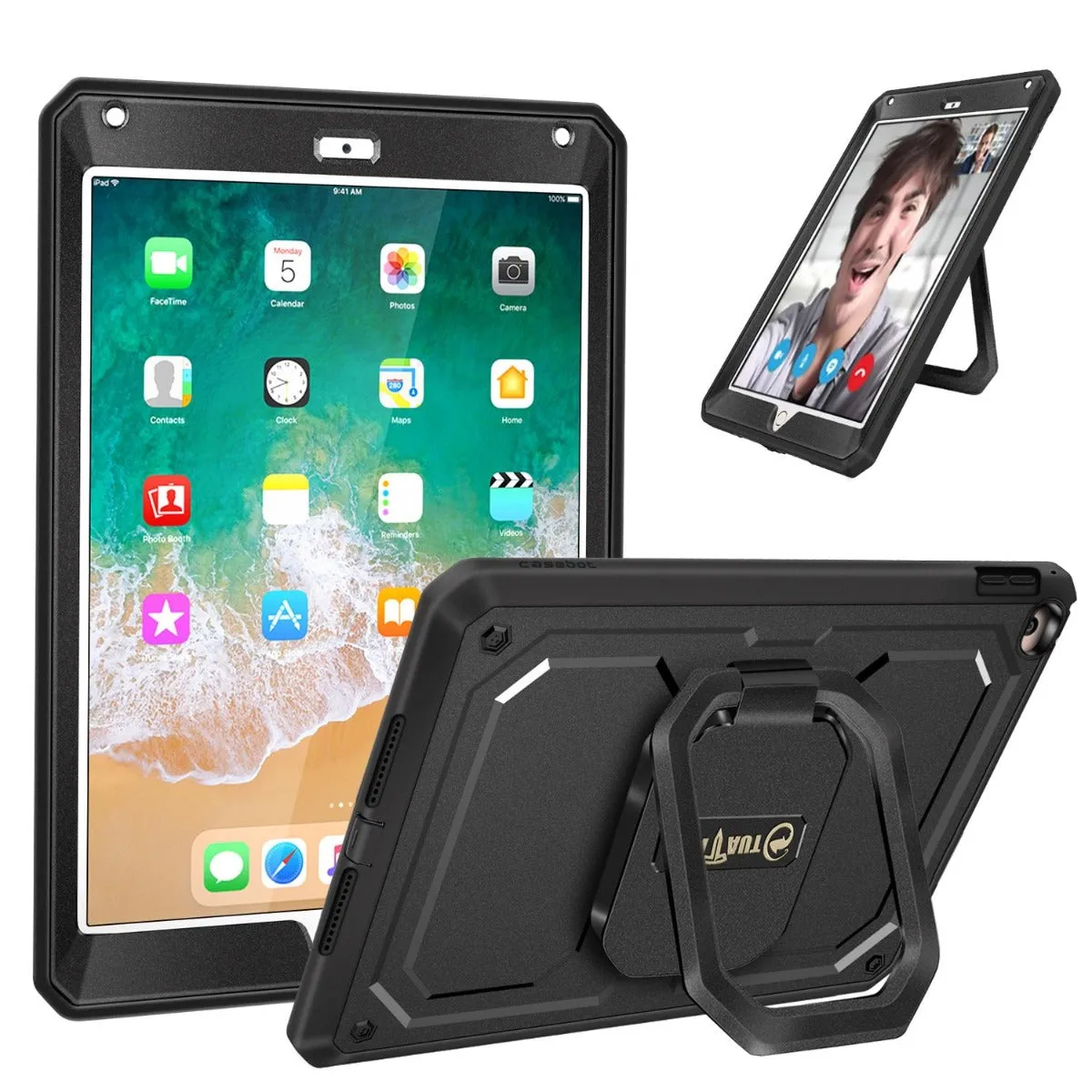 iPad 6th/5th Gen, iPad Air 2 Tuatara Magic Ring Rotating Case | Fintie