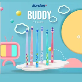 Jordan Supersoft Toothbrush Buddy (1-4yrs) (Random Colour Pick)