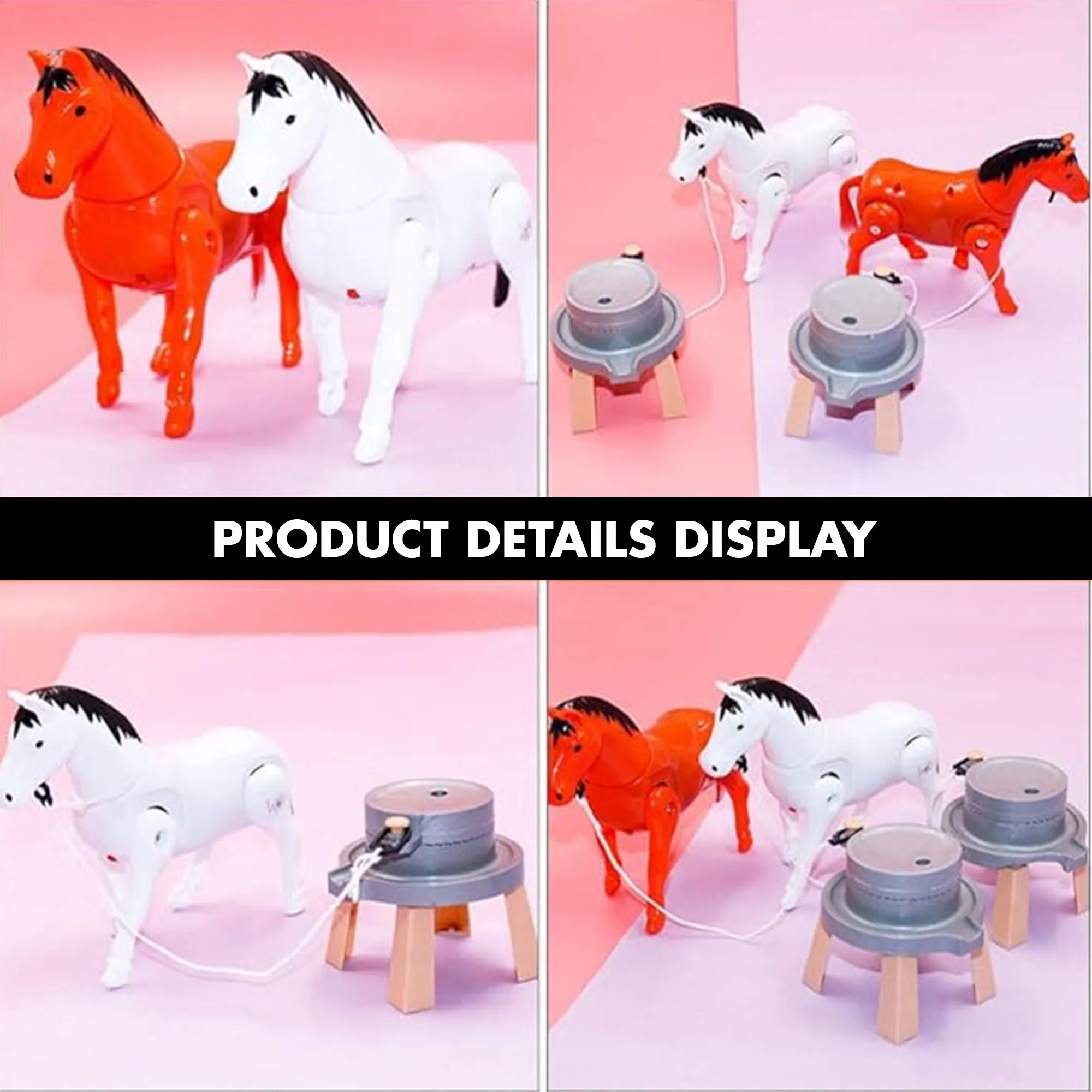 Kids Electric Rotating Horse Toys( Pack of 2)