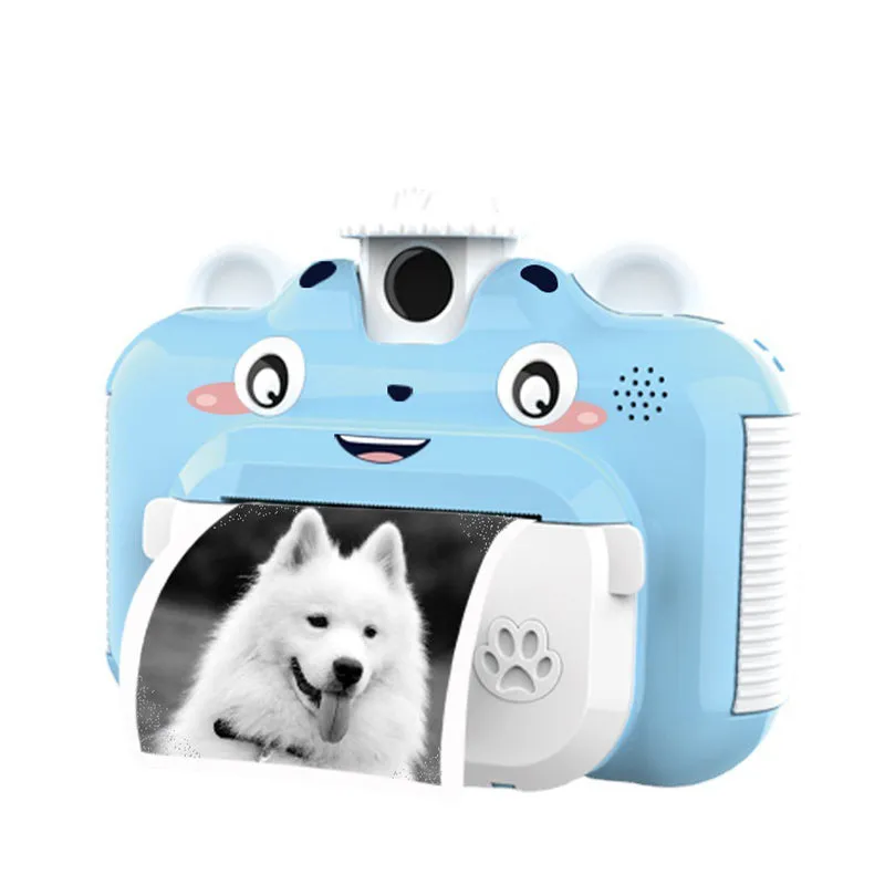 Kids Instant Print Camera 1080P Digital Selfie Camera with 3 Rolls of Printing Paper