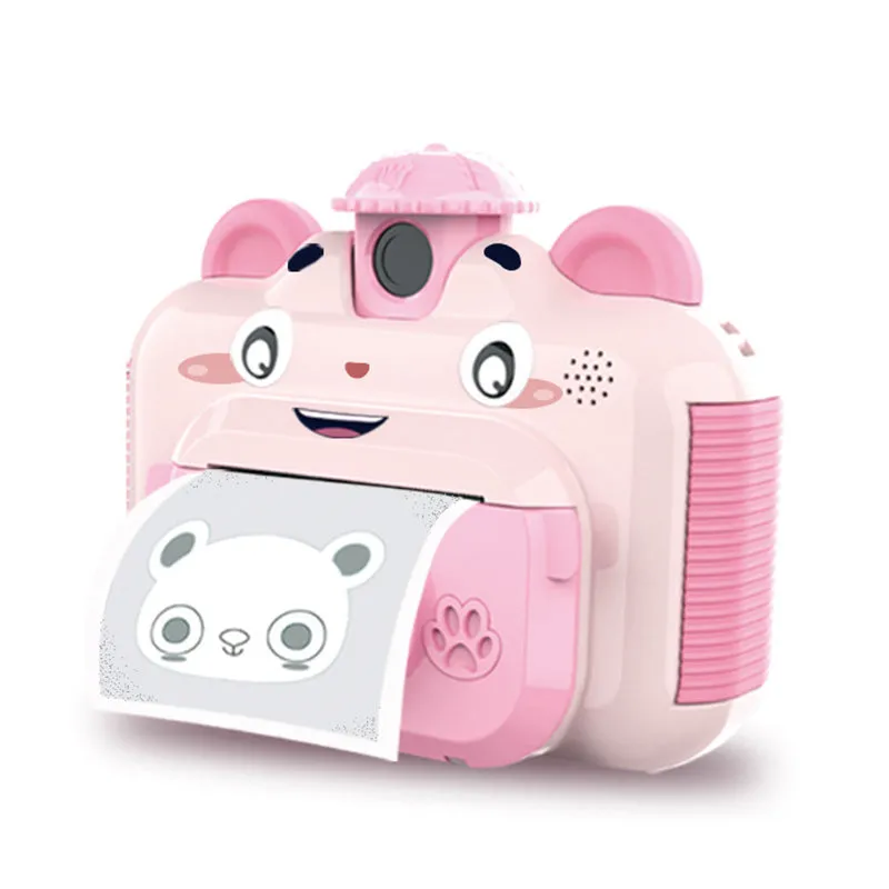 Kids Instant Print Camera 1080P Digital Selfie Camera with 3 Rolls of Printing Paper