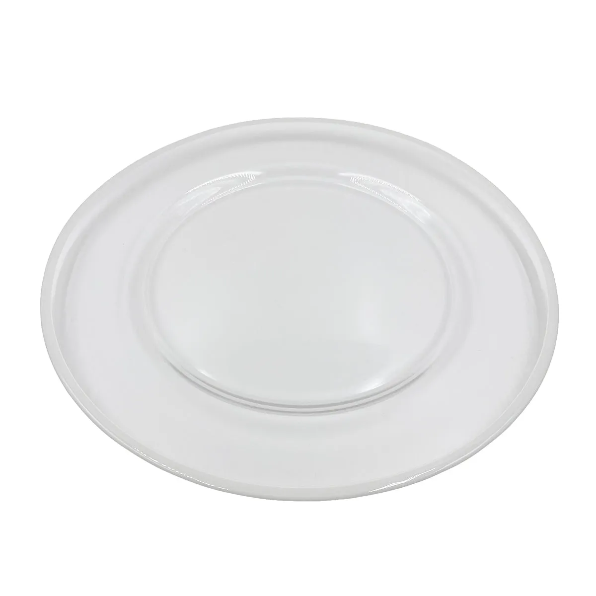 Klasik - Glass Charger Plate in White (Item # 0241)