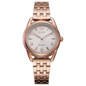 Ladies Stainless Steel Dress Analogue Rose Gold Tone Watch FE1213-50A