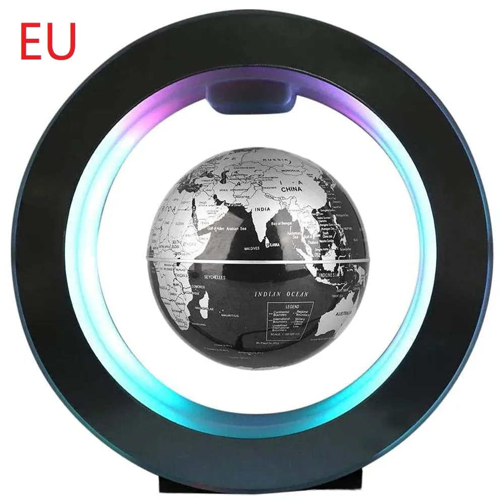 LED Rotating World Map Magnetic Levitation Globe Lamp