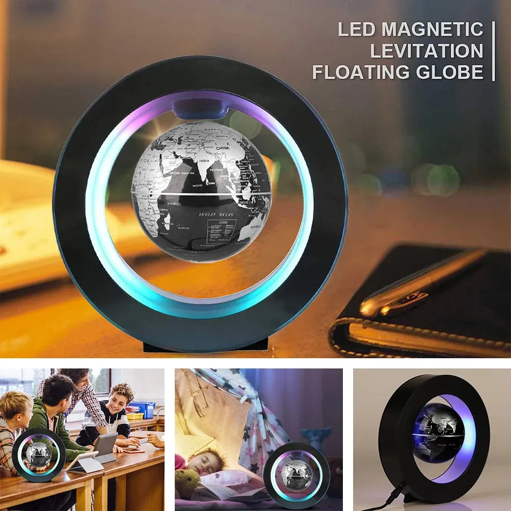 LED Rotating World Map Magnetic Levitation Globe Lamp