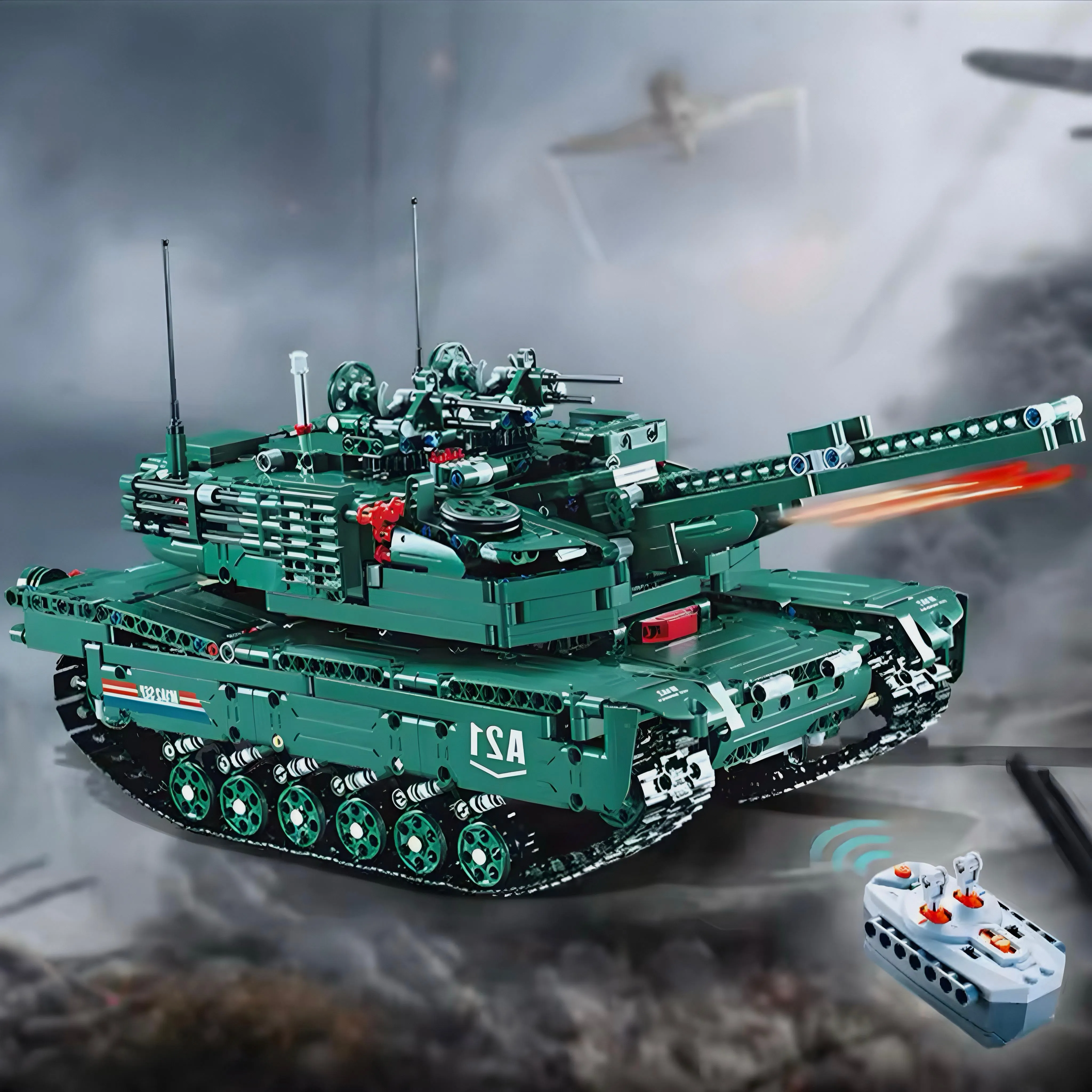 M1-A2 REMOTE CONTROLLED TANK | 1500PCS