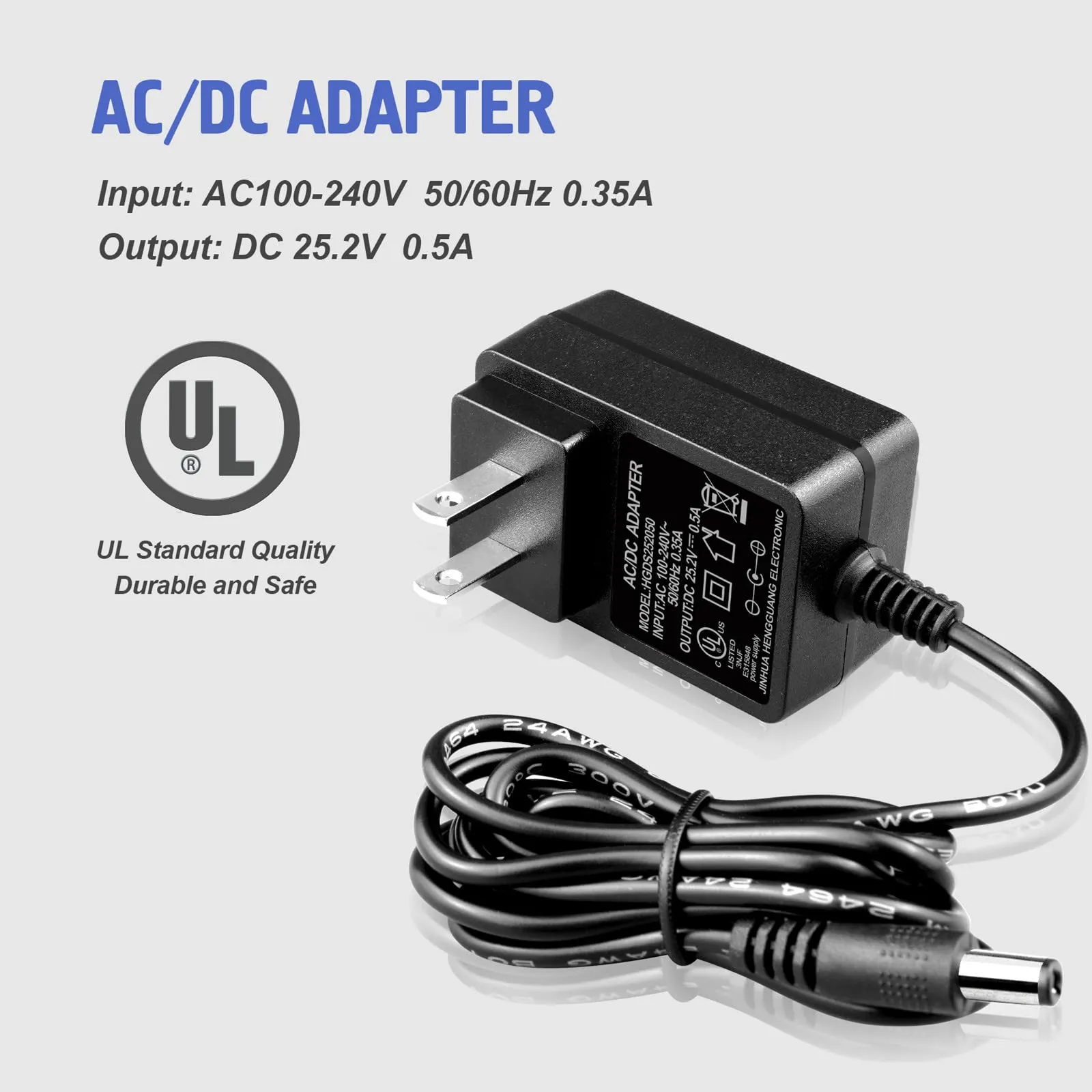 Massage Gun Charger AC Adapter Compatible with Flyby F1Pro,F2Pro