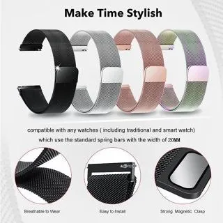 Milanese Single Loop Band For CMF by Nothing Watch Pro Watchband Bracelet - Black