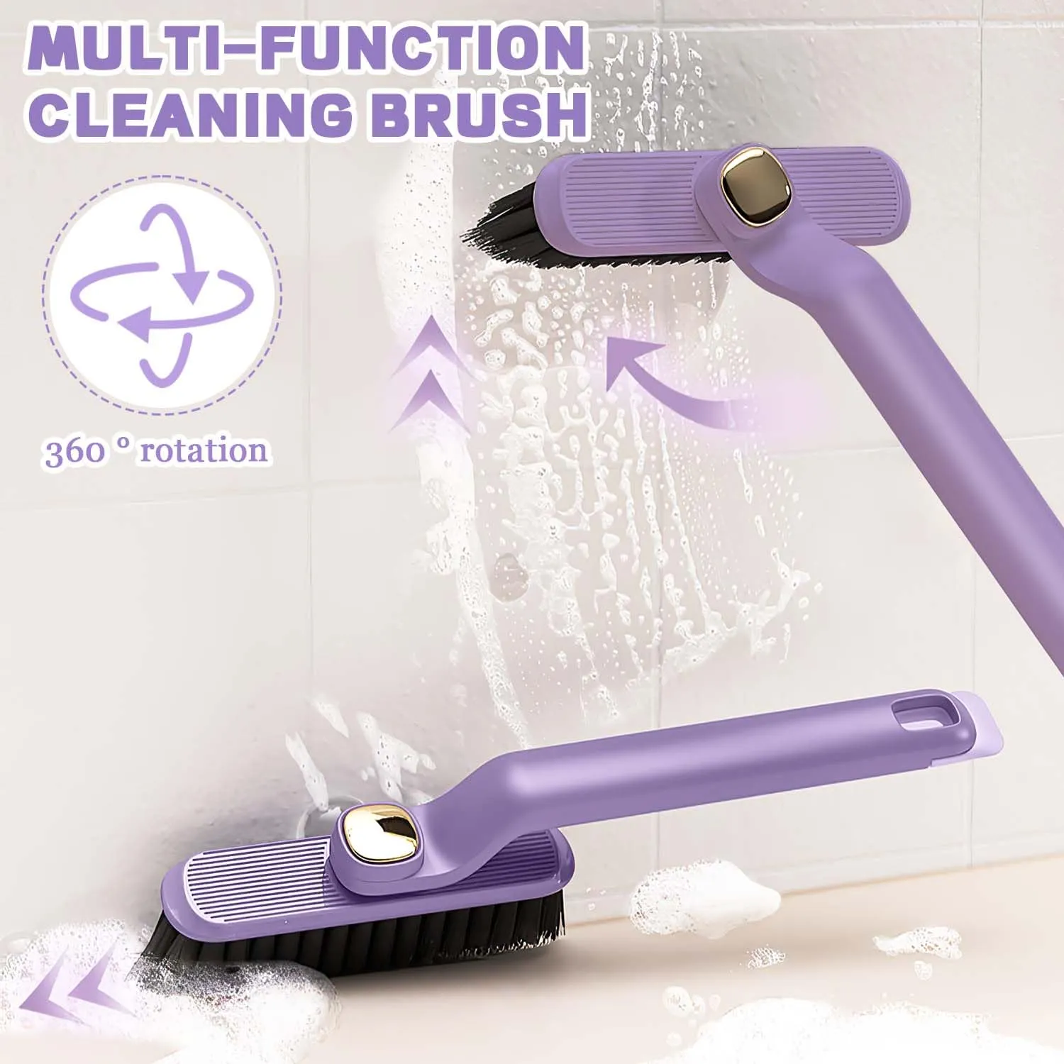 Multi-Function Rotating Crevice Cleaning Brush (Pack of 2)