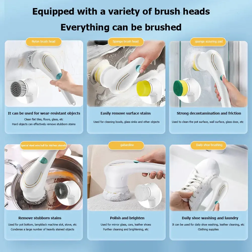 Multifunctional Electric Cleaning Brush