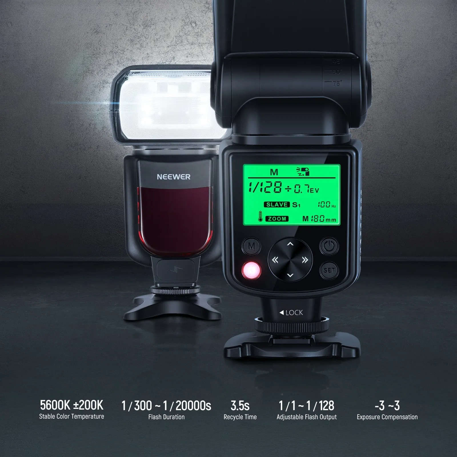 NEEWER Upgraded NW635II-C TTL Speedlite Flash Kit for Canon