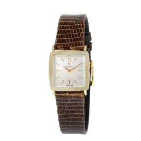 Omega 14K Yellow Gold Tank Watch