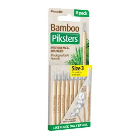 Piksters® Bamboo Interdental Brushes Yellow Size 3 8pk