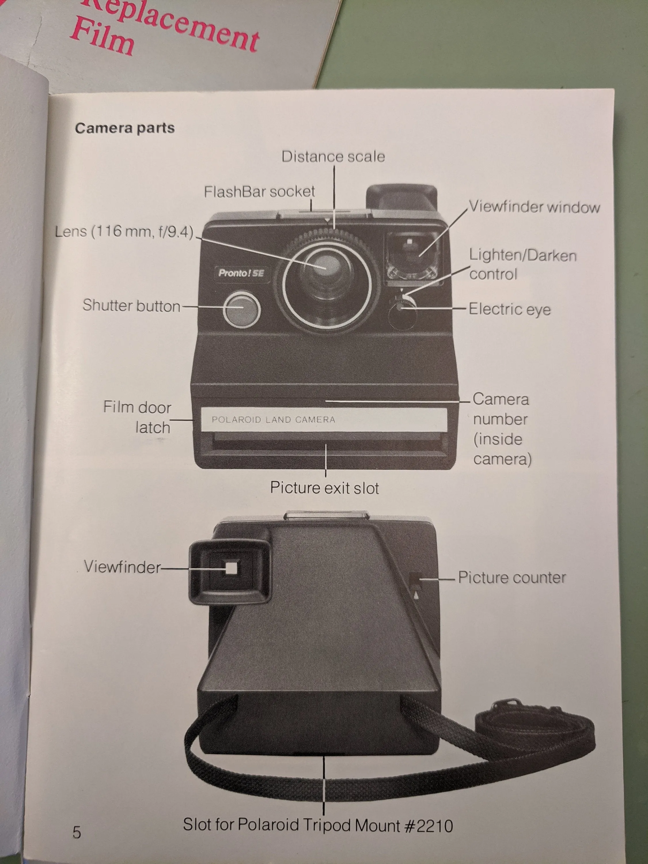 Polaroid Pronto SE Classic SX-70 with original case F*S