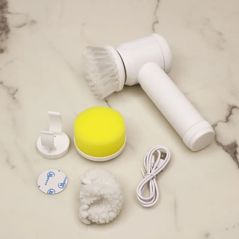 Rechargeable electric cleaning brush - efficient &amp; ergonomic