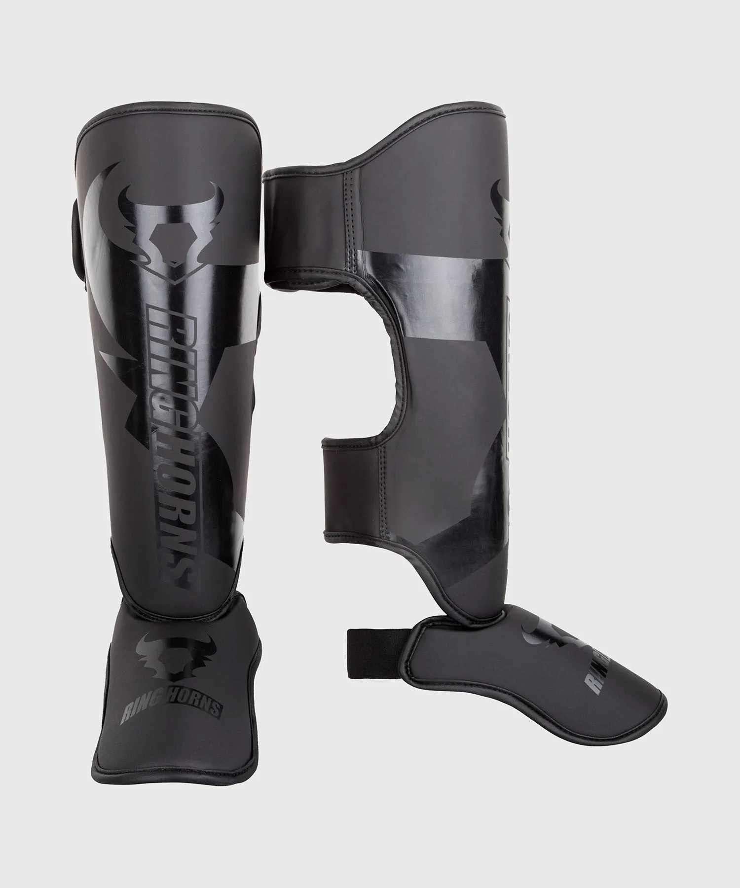 Ringhorns Charger Shin Guards Insteps - Black/Black