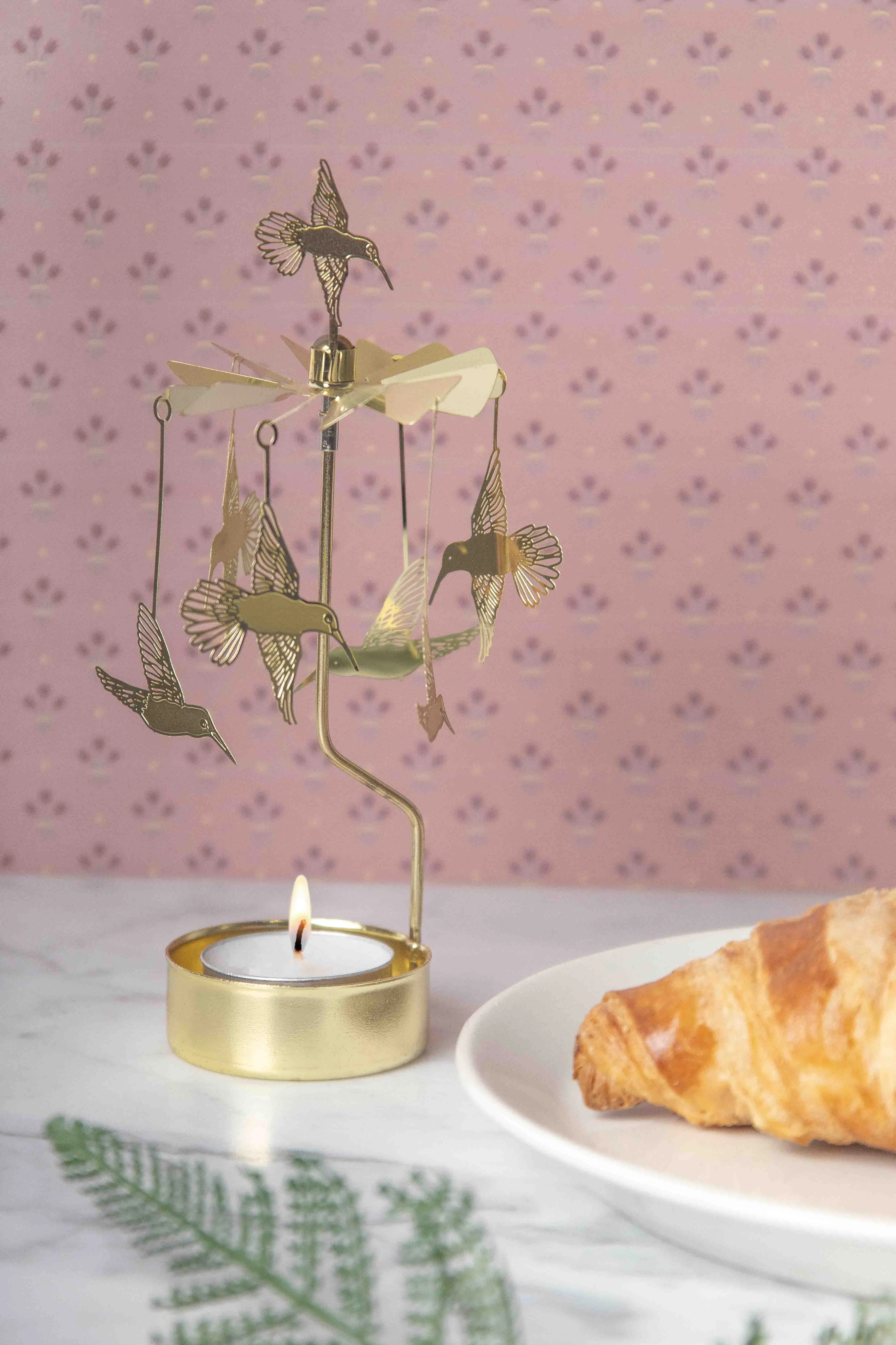 Rotating Candle Holder - Hummingbird