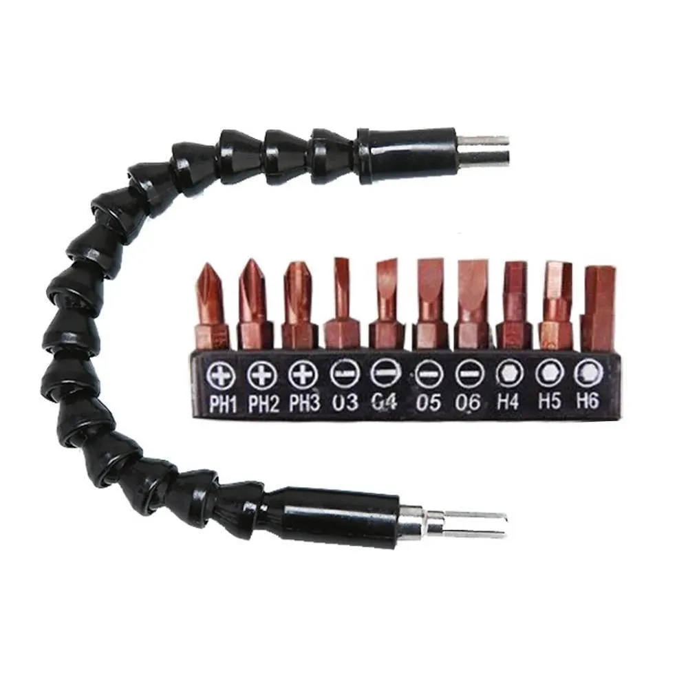 Saker Flexible Drill Bit Extension with Screw Drill Bit Holder