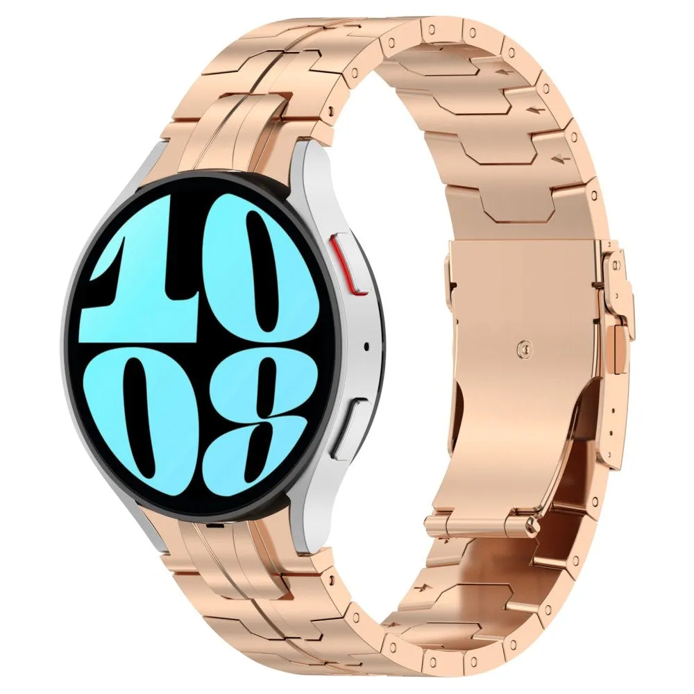 Samsung Galaxy Watch 7 (44mm) stainless steel bracelet with butterfly clasp (20mm) - rose gold