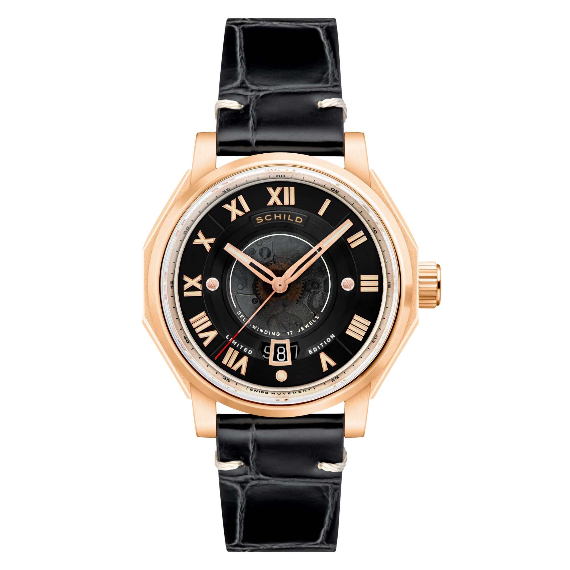 Schild Johann Swiss Automatic Rose Gold Men's Watch  SC-1003-02