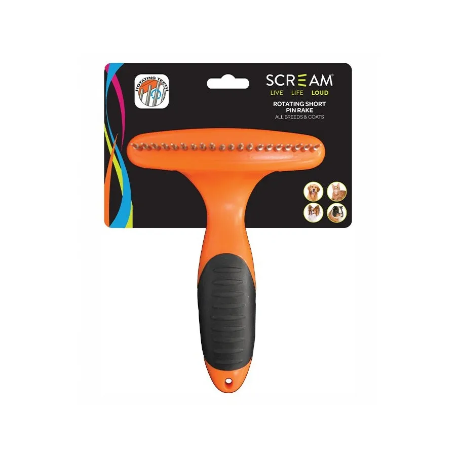 Scream Rotating Pin Rake Loud Orange