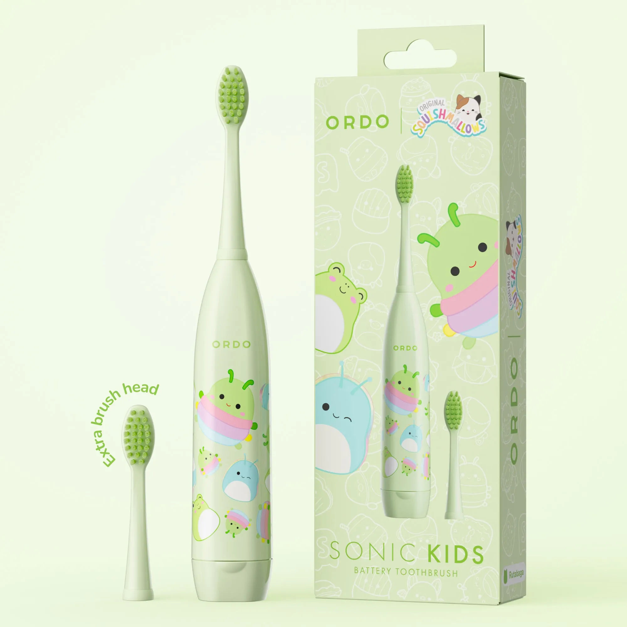 SD - Ordo Sonic Kids Battery Toothbrush - Squishmallows Rutabaga