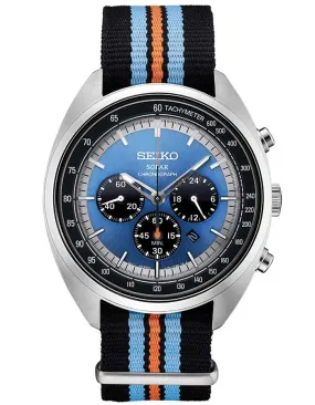 Seiko Mens Recraft Series Watch - Stainless Steel - Chronograph - Date - Nylon