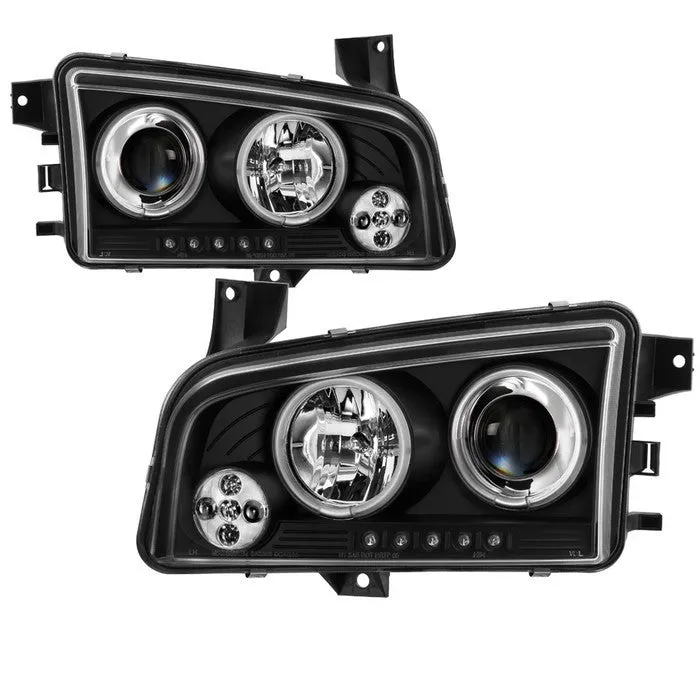 Spyder Dodge Charger 06-10 CCFL Halo Pro Headlights Black