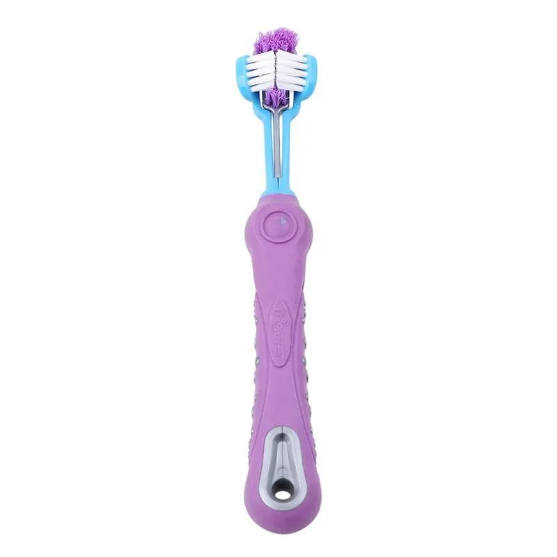 Squeaky-Clean Three Sided Pet Toothbrush