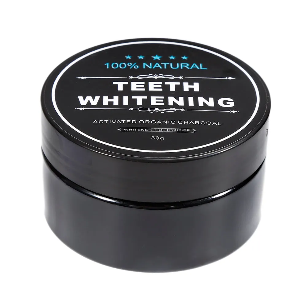 Teeth whitening carbon powder - whiter smile naturally