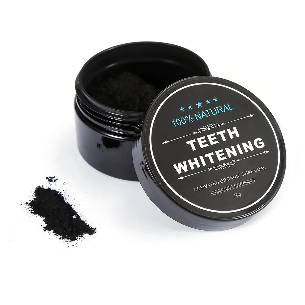 Teeth whitening carbon powder - whiter smile naturally