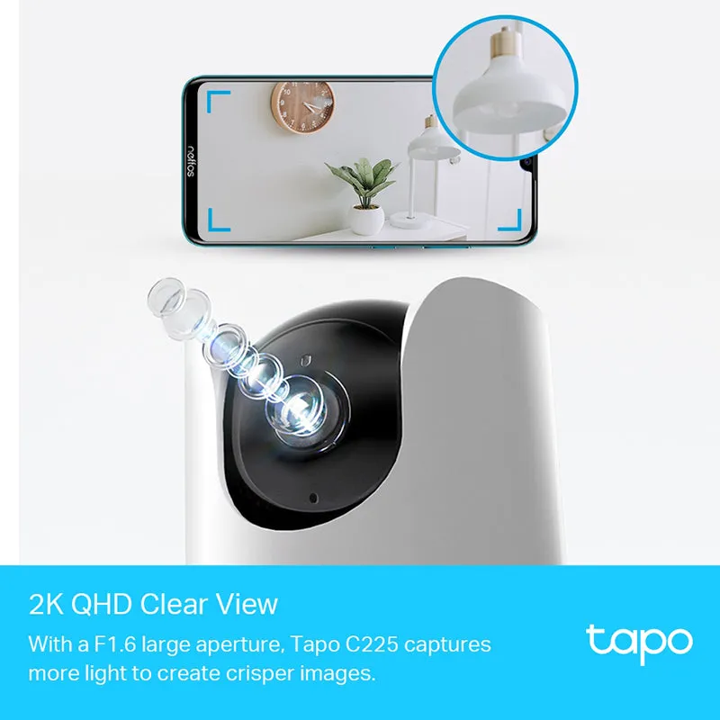 TP-Link C225 Pan/Tilt AI Home Security Wi-Fi Camera