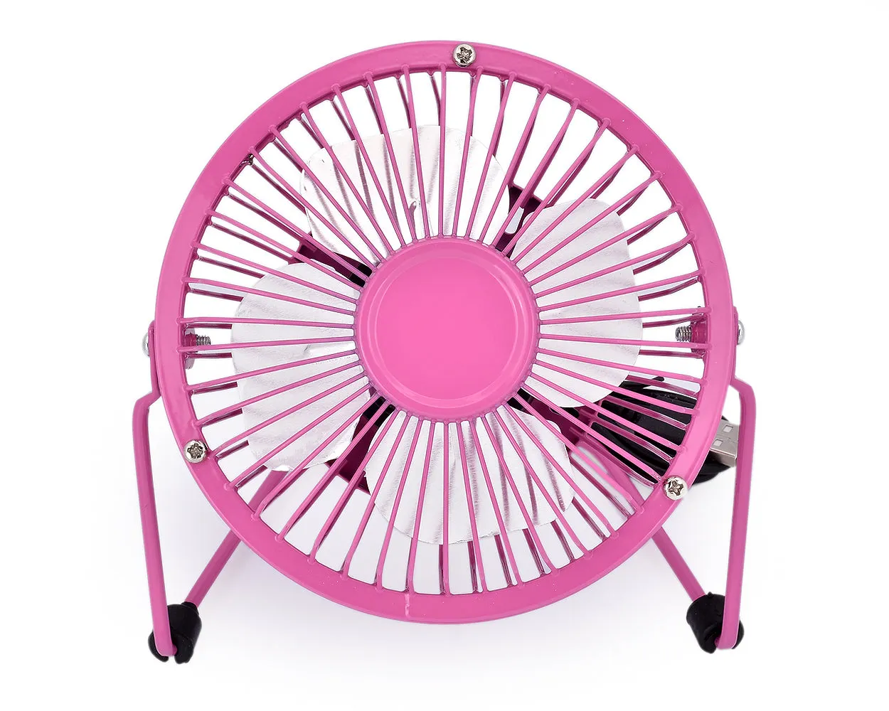 Ultra-quietness Aluminum Laptop PC Mini USB Plug Charger Fan-Pink