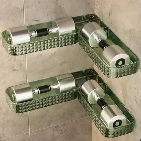 Wall-hung u-shaped rotating storage shelf