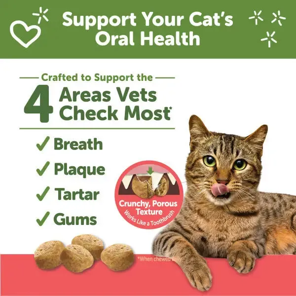 Whimzees Natural Cat Dental Treats Chicken & Salmon Recipe 2-oz, Cat Treat