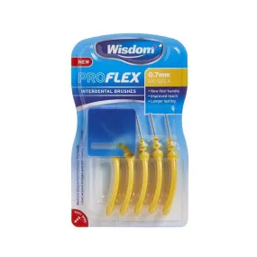 Wisdom Proflex Interdental Brushes 0.7mm (5 Pack)