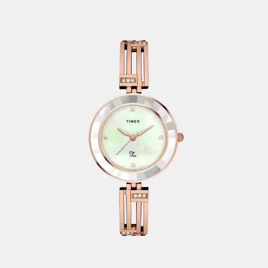 Women Gold Analog Brass Watch TWEL16200