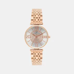 Women's Rose Gold Analog Brass Watch 2002C-M0303