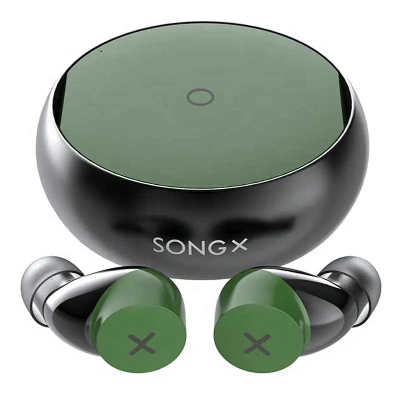 Yoobao SongX SX06 TWS (True Wireless Stereo) Bluetooth 5.0 IPX5 Waterproof 25Hours Playtime High Quality Earbuds (Orange, Green, Black)